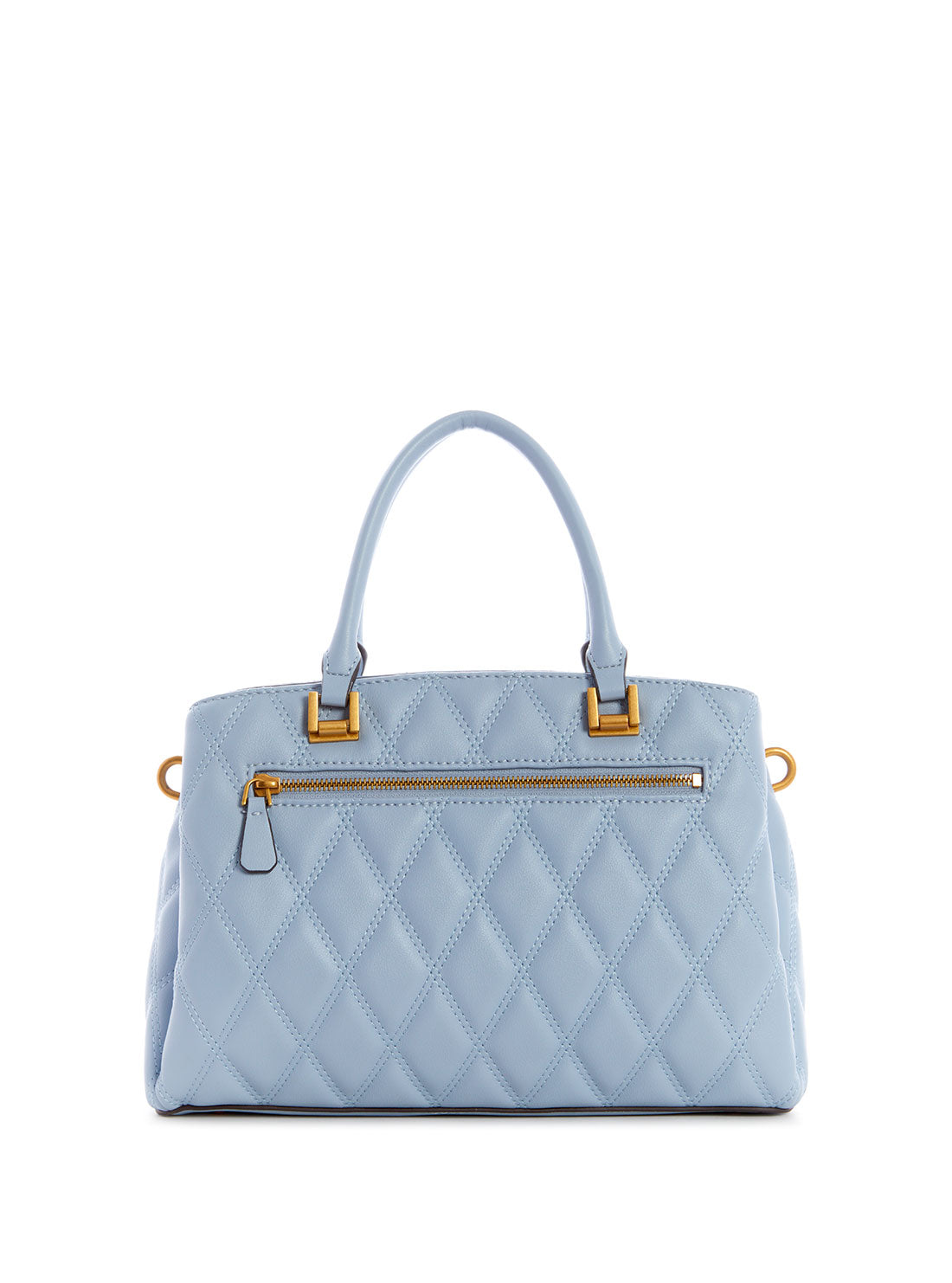 GUESS Womens Blue Triana Three Compartment Satchel QS855306 Back View