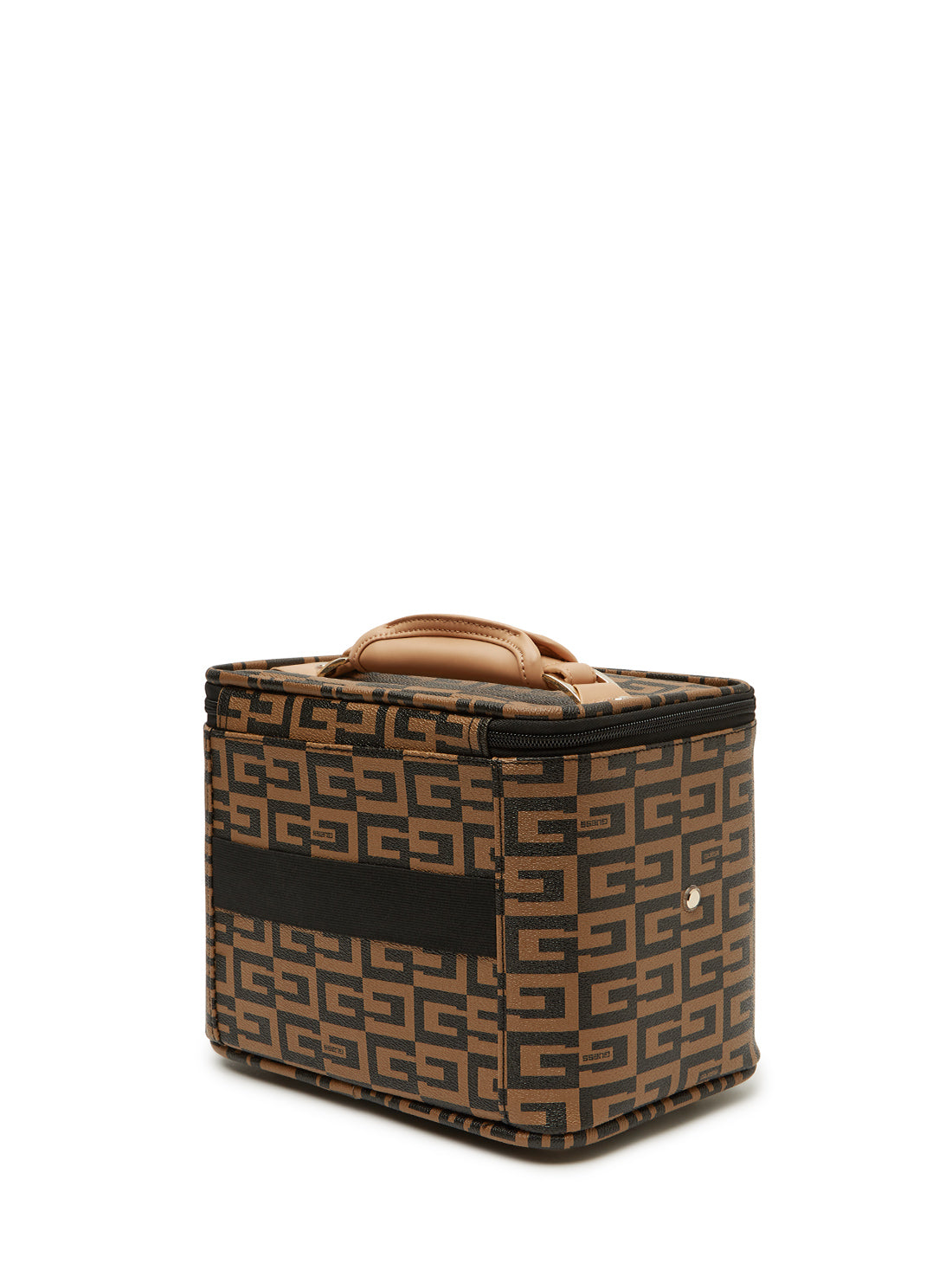 GUESS Womens Brown Logo Beauty Case G8141493 Back View