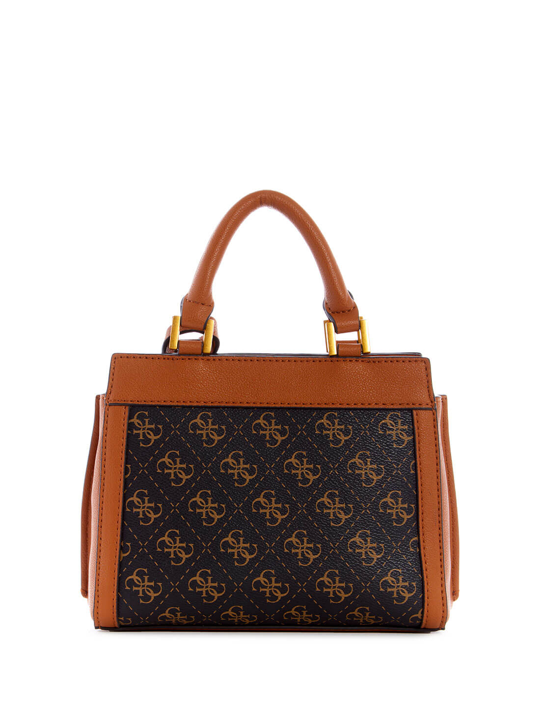 GUESS Womens  Brown Logo Katey Mini Satchel ZA787073 Back View