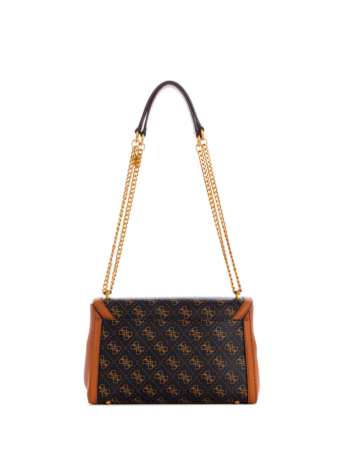 GUESS Womens  Brown Logo Katey Shoulder Bag ZA787019 Back View