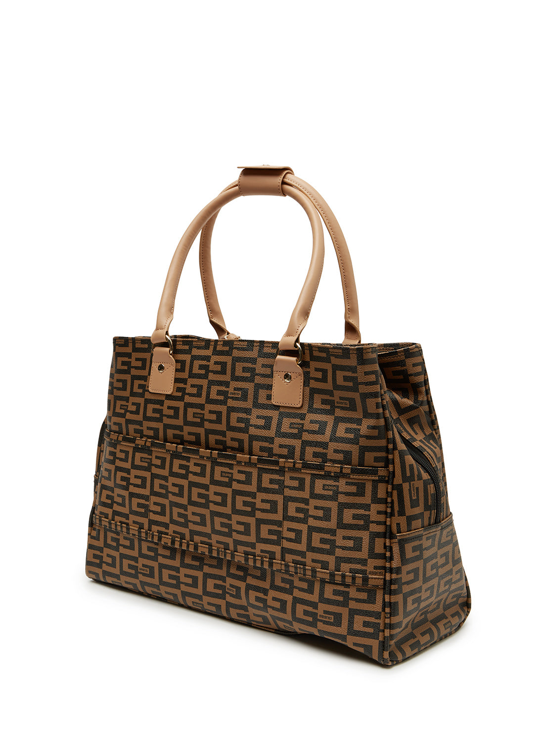 GUESS Womens Brown Logo Shopper Tote Bag  G8141919 Back View