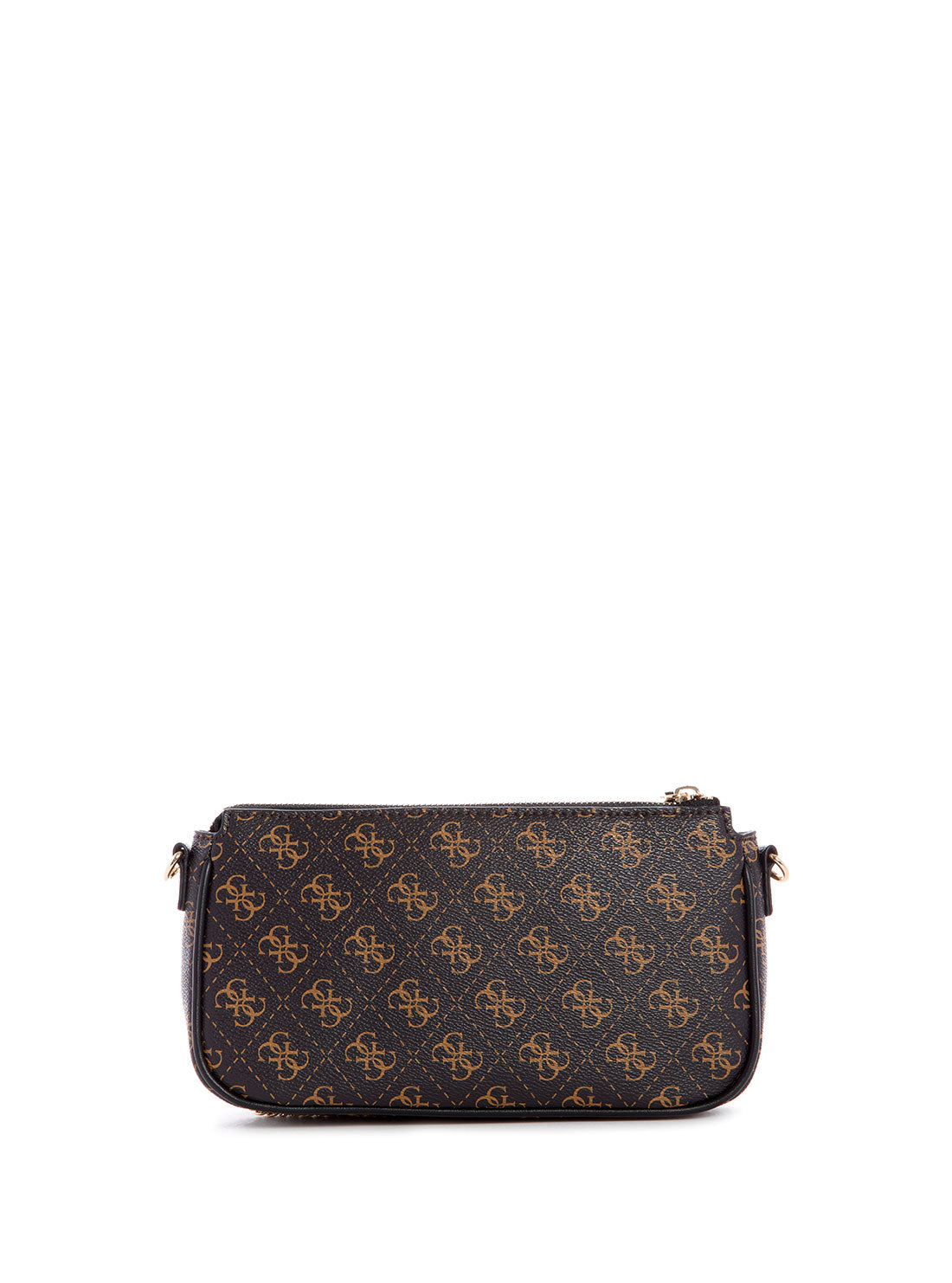 GUESS Womens Black Brown Kasinta Crossbody Bag SG840570 Back View