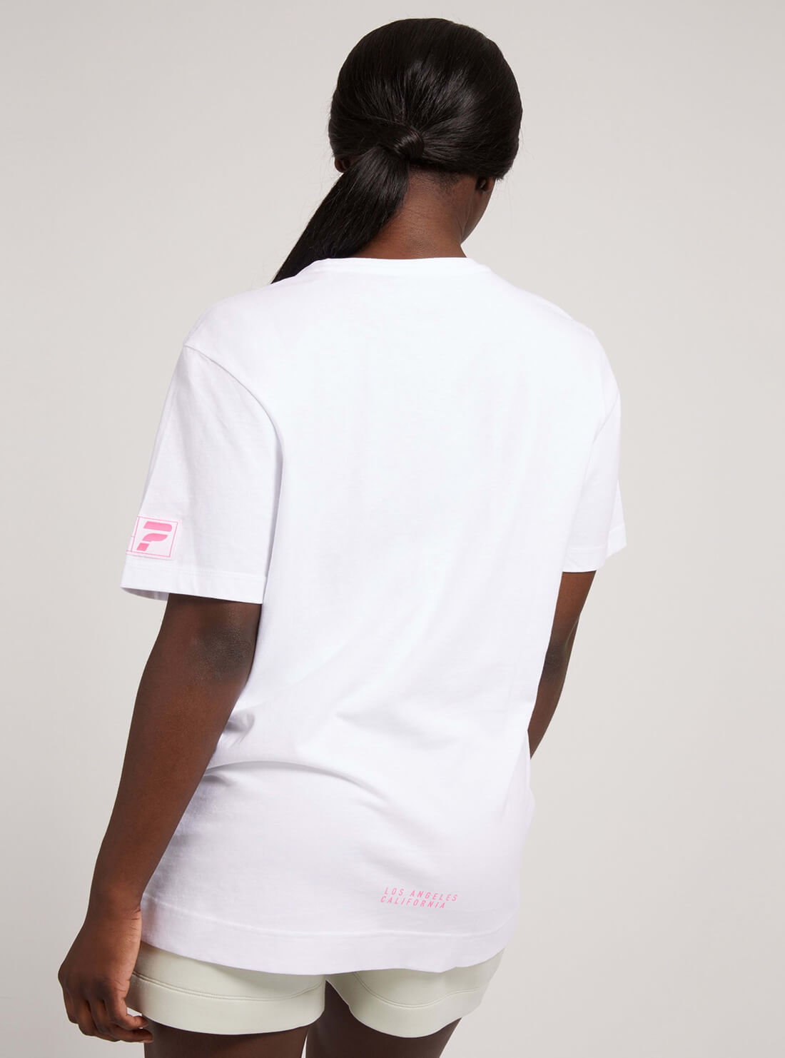 GUESS Womens  White Cecily Active T-Shirt O1BA58I3Z11 Back View