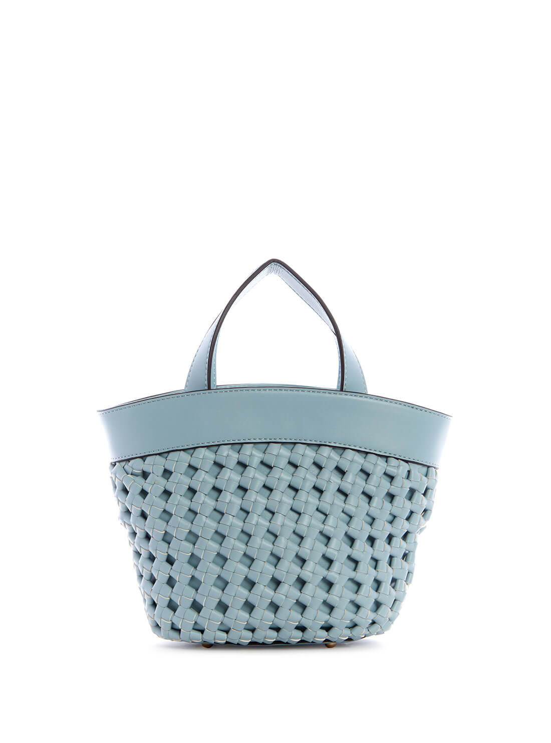 GUESS Womens Blue Sicilia Mini Tote Bag WG849075 Back View