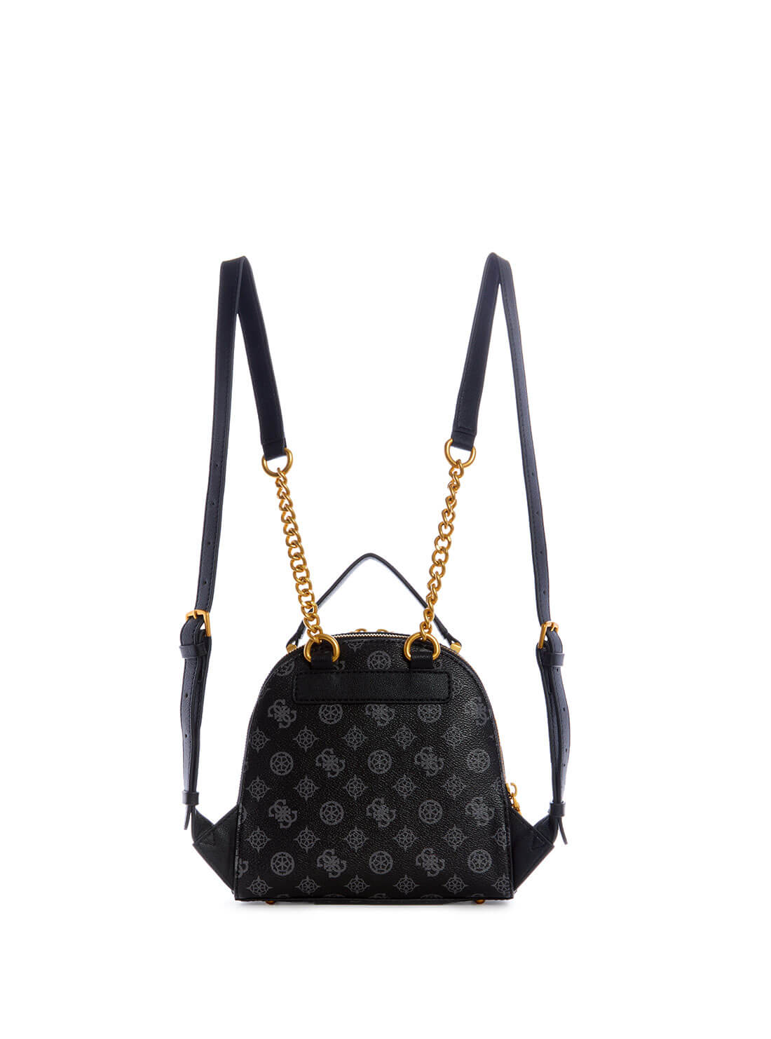 GUESS Womens  Black Briana Logo Backpack PA848932 Back View