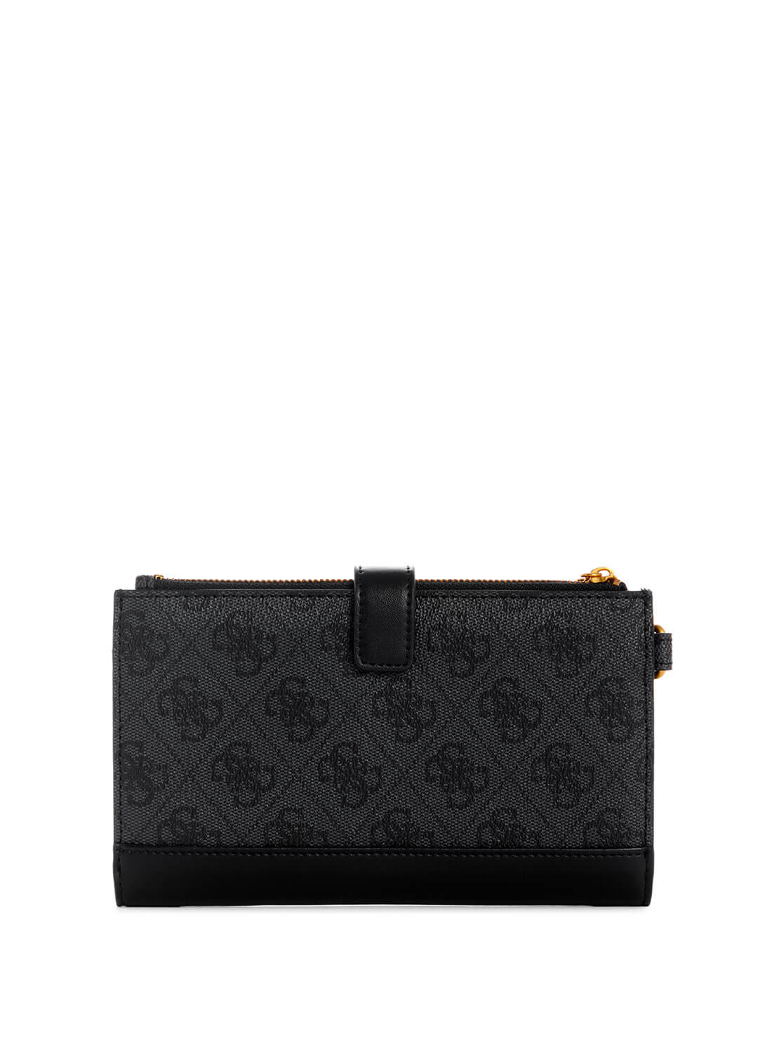 GUESS Womens Coal Black Logo Katey Zip Organiser Wallet XA787057 Back View