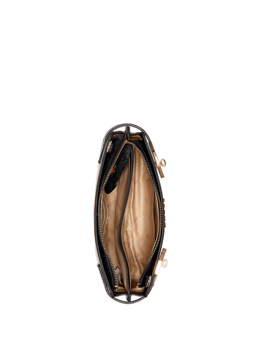 GUESS Womens Black Zadie Logo Elite Crossbody Bag SG839672 Inside View