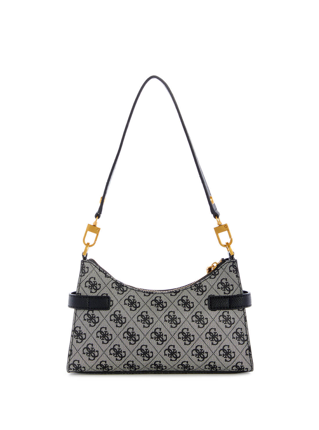 GUESS Womens Black Logo Zadie Shoulder Bag SA839618 Back View