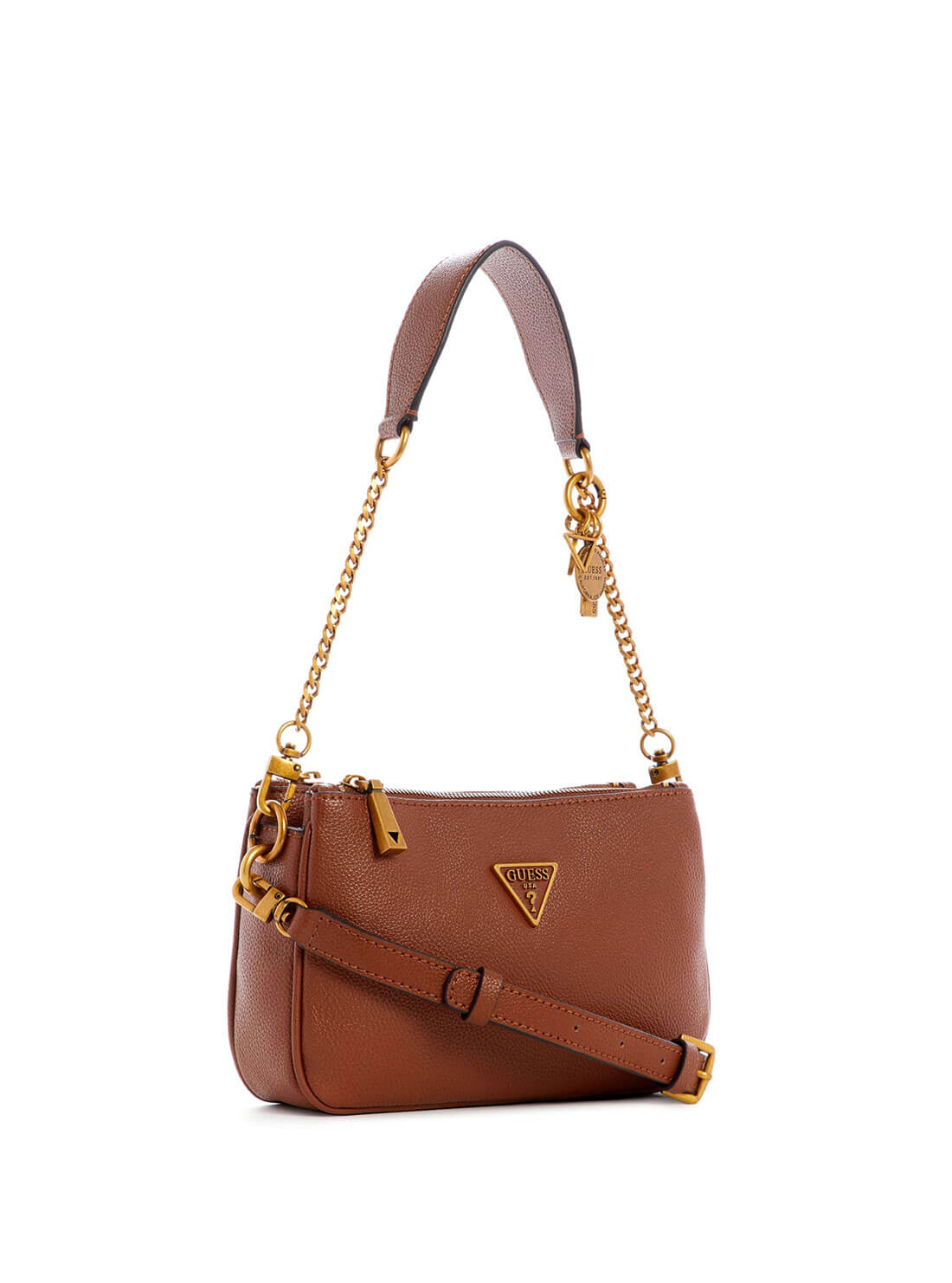 GUESS Womens  Brown Destiny Crossbody Shoulder Bag VB787818 Front Side  View