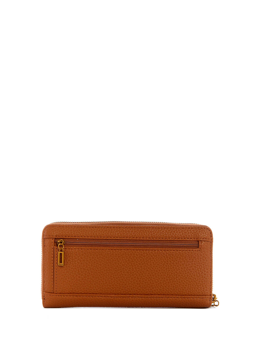 GUESS Womens Cognac Brown Downtown Chic Large Wallet VB838546 Back View