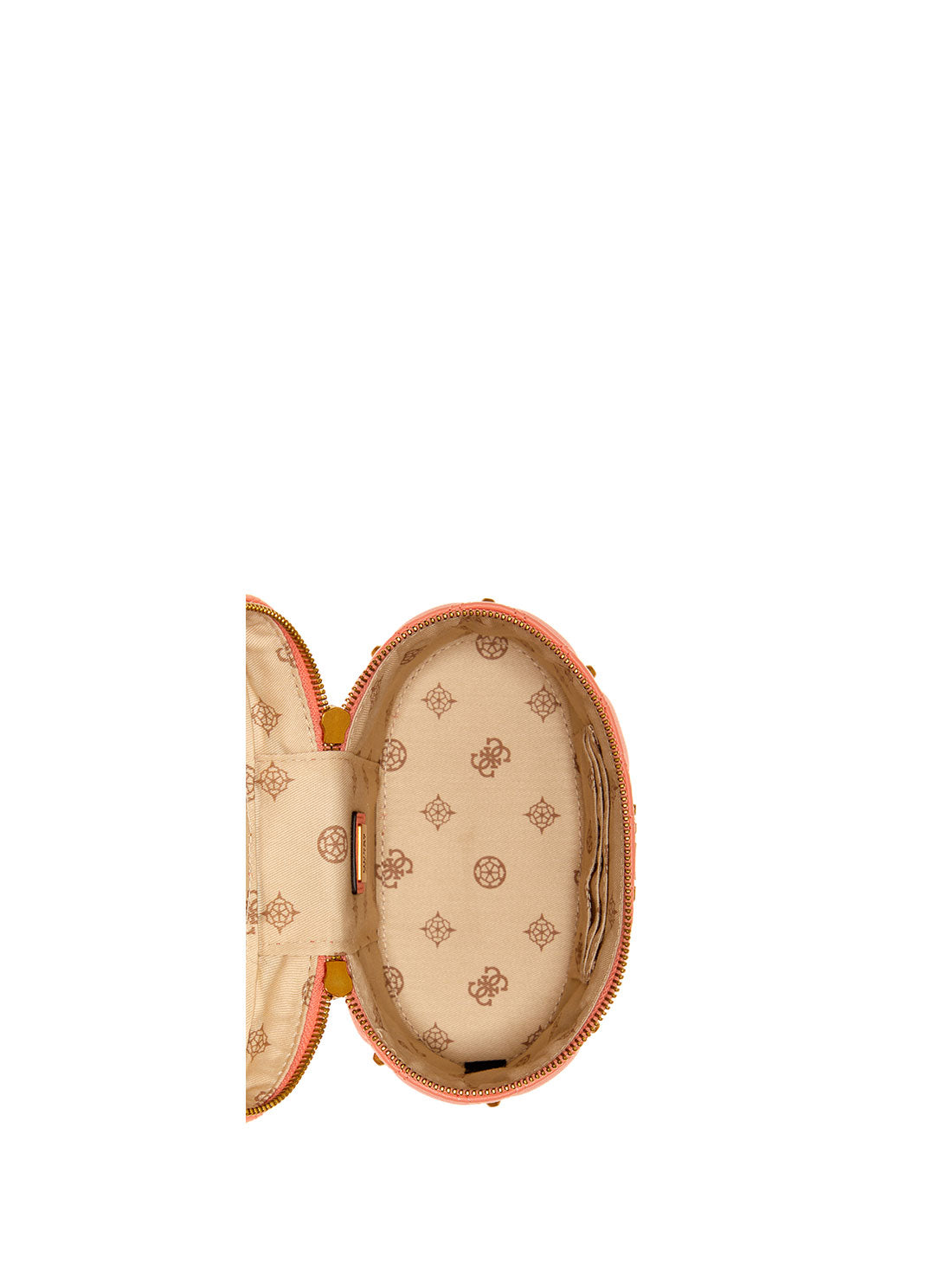 GUESS Womens Orange Triana Cannister Crossbody Bag QS855377 Inside View