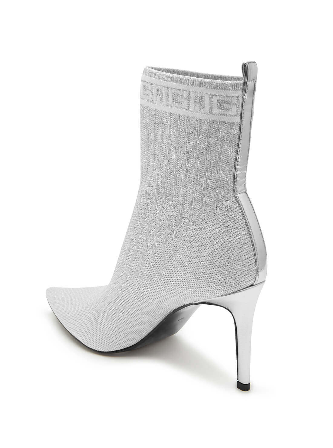 GUESS Women's Grey Dallyce G Embossed Sock Boots DALLYCE2 Back View
