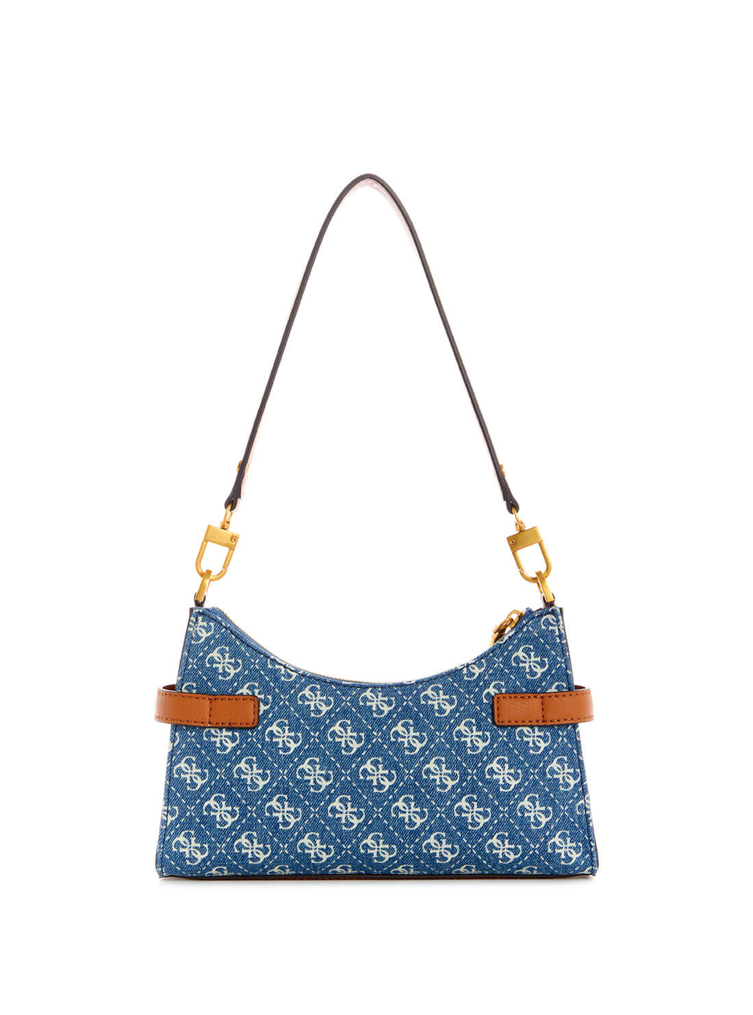 GUESS Women's Print Denim Logo Zadie Shoulder Bag DA839618 Back View