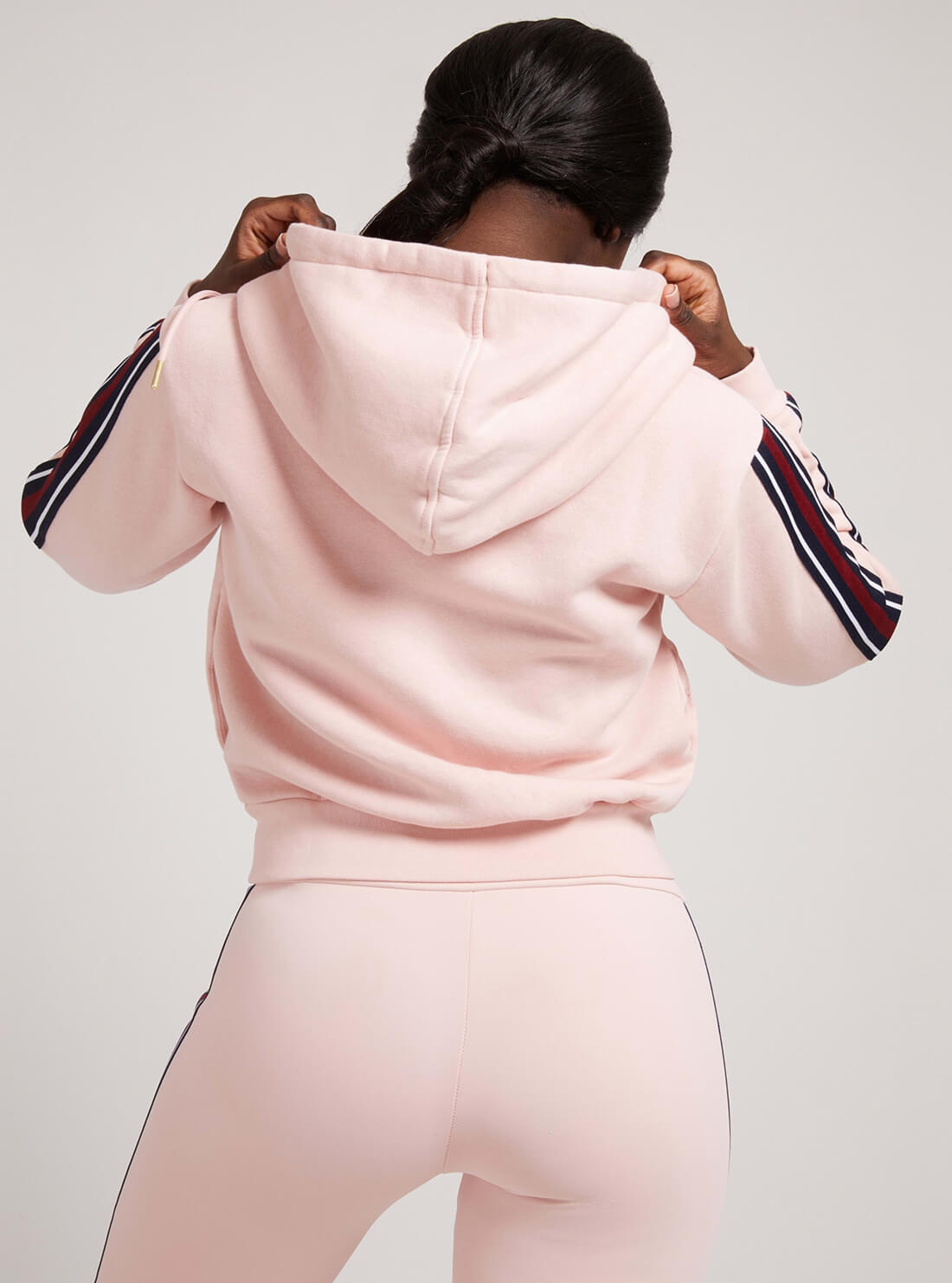 GUESS Womens  Eco Pink Abigal Active Zip Jumper O1RA30K9Z21 Back View