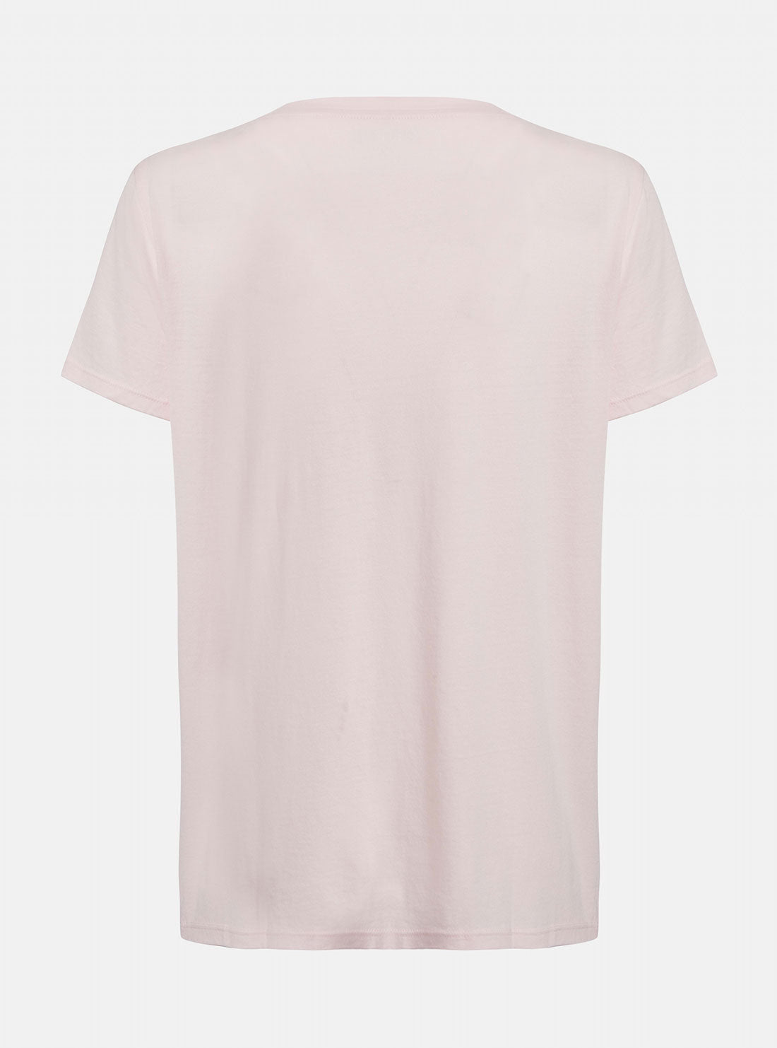 GUESS Womens Eco Pink Graphic Barcode Girl Easy T-Shirt W2GI44K9SN1 Ghost Back View