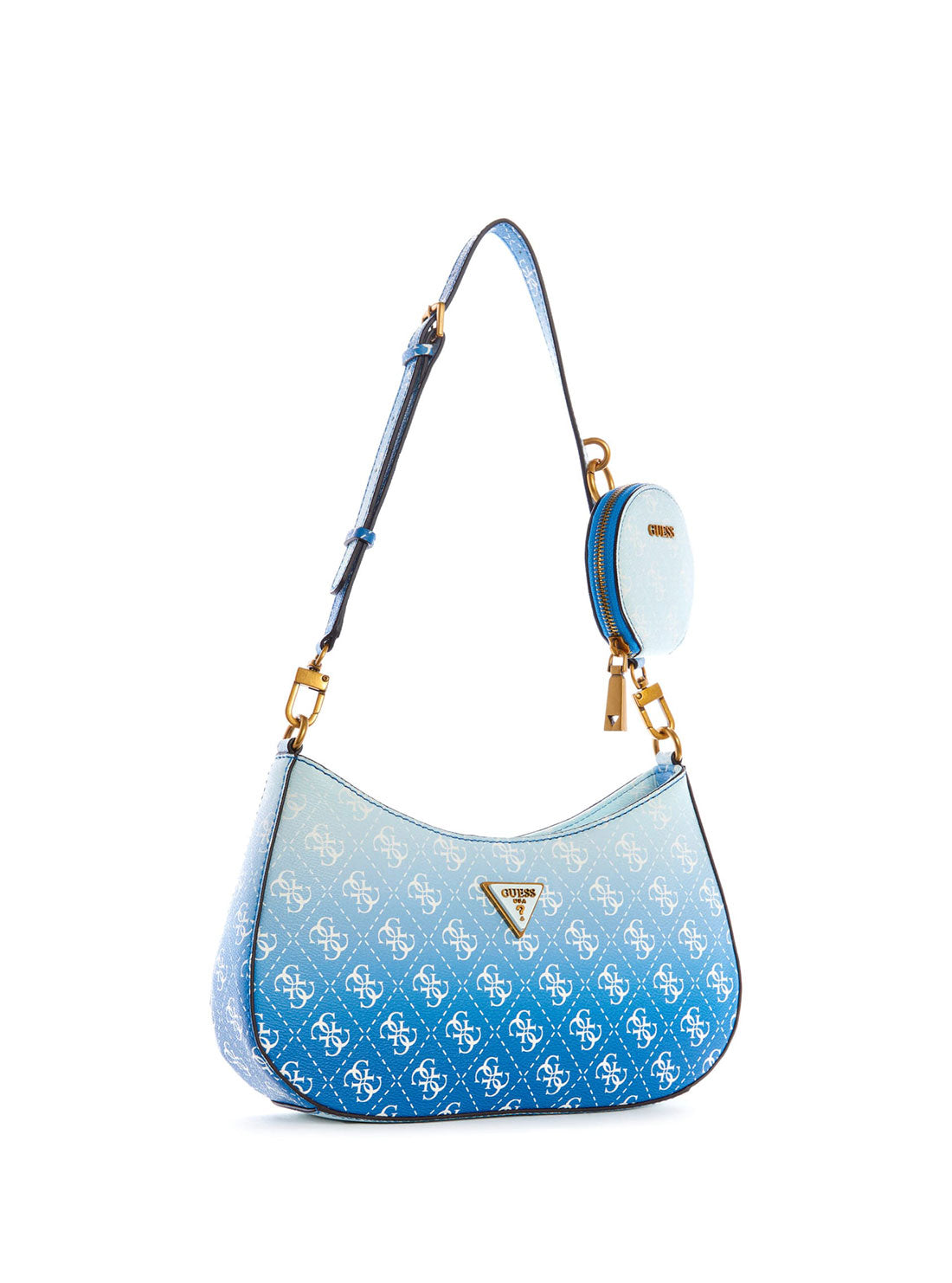 GUESS Womens Indigo Ombre Alexie Shoulder Bag SB841618 Side View