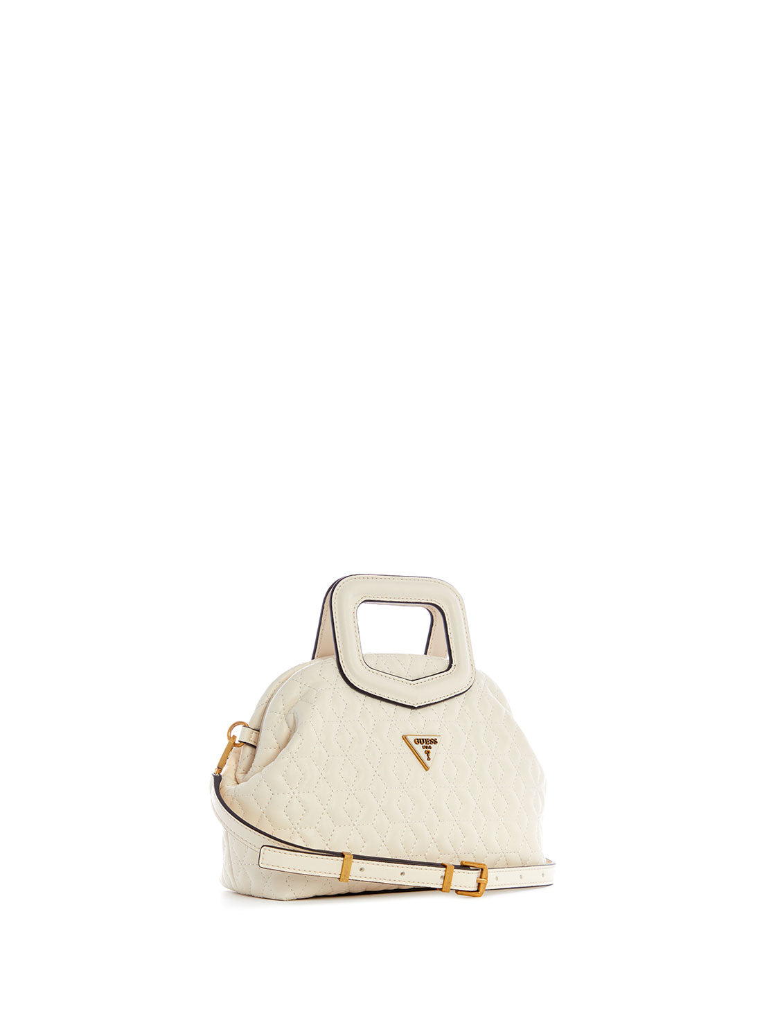 GUESS Womens White Errin Small Clutch Crossbody Bag DB850977 Side View