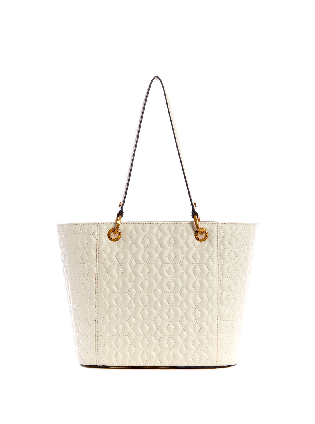 GUESS Womens White Noelle Small Elite Tote Bag DB787922F Back View