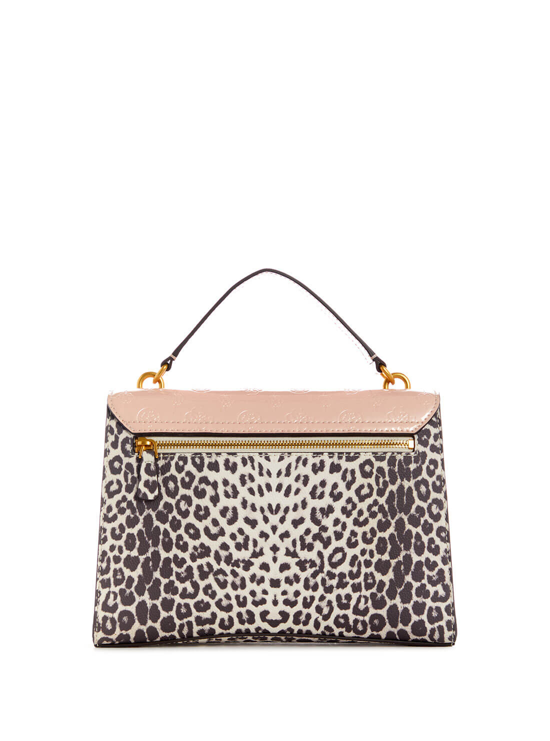 GUESS Women's Print Leopard Zira Crossbody Bag LA848420 Back View