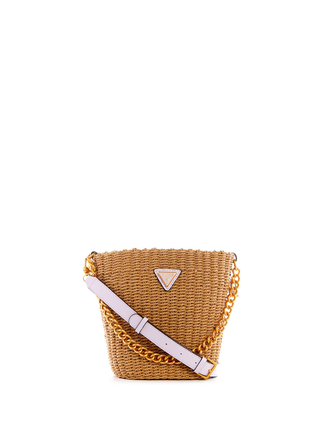 GUESS Womens Lilac Lilica Bucket Crossbody Bag WA842601 Front View