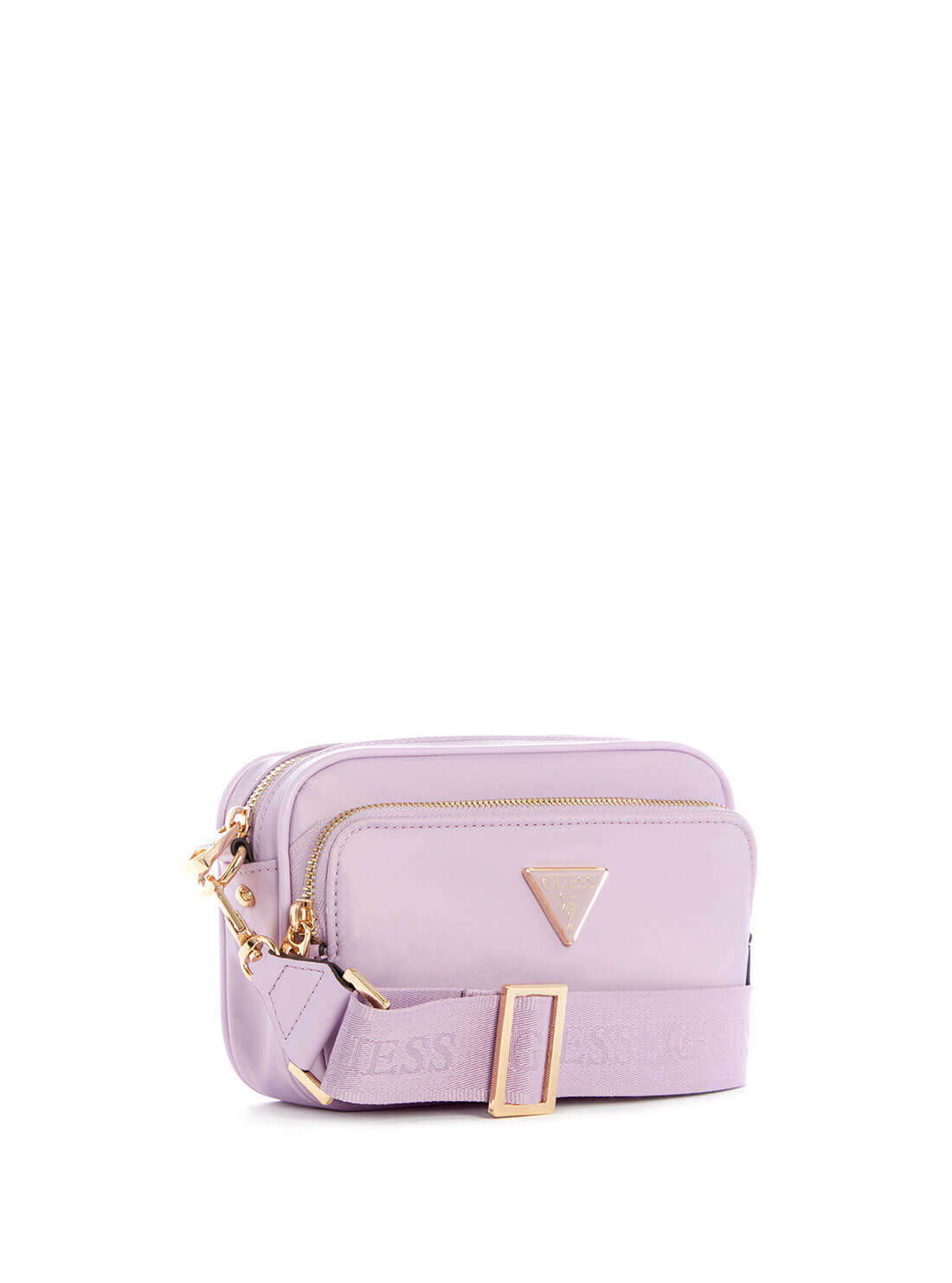 GUESS Womens  Purple Little Bay Crossbody Camera Bag NG811672 Front Side View