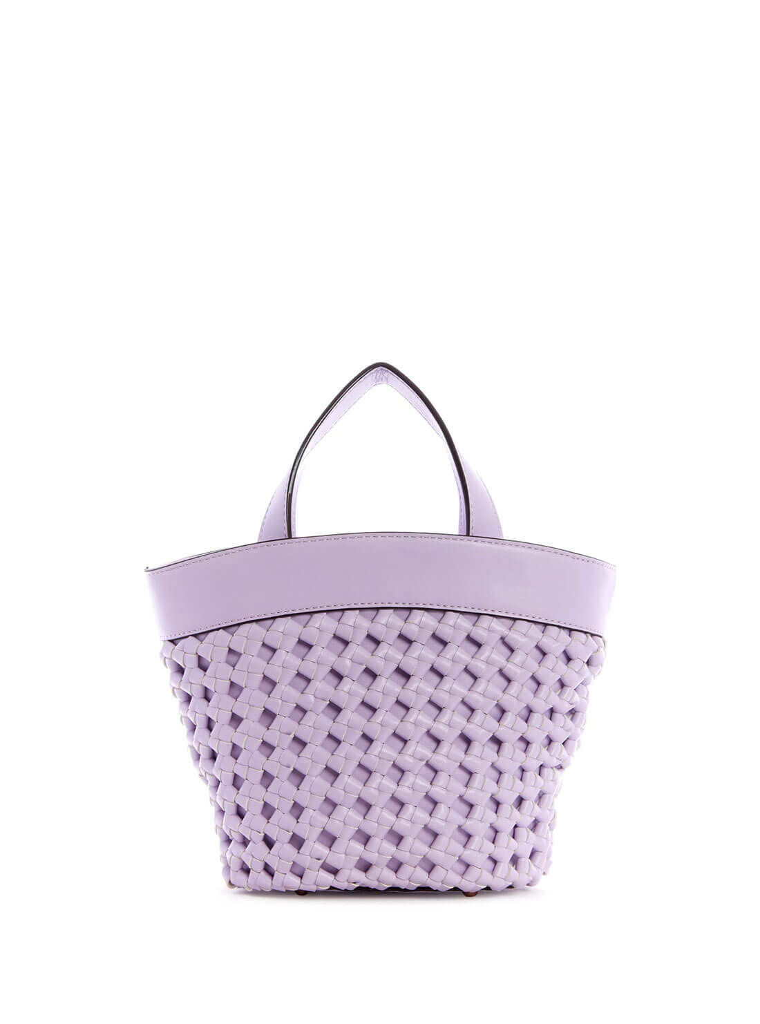 GUESS Womens Lilac Sicilia Mini Tote Bag WG849075 Back View