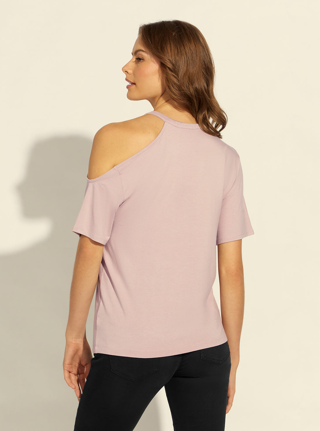GUESS Womens Pink Iconic Spring Eulalie T-Shirt W2RI15K68D2 Back View