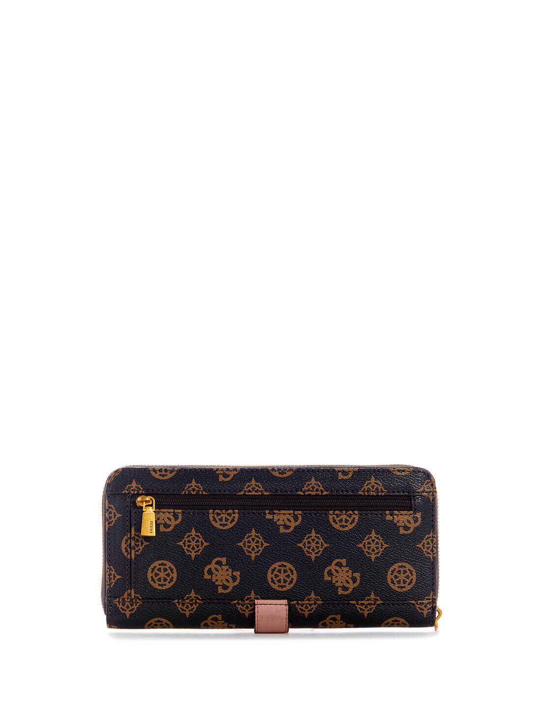 GUESS Womens  Black Pink Briana Logo Large Wallet PA848946 Back View