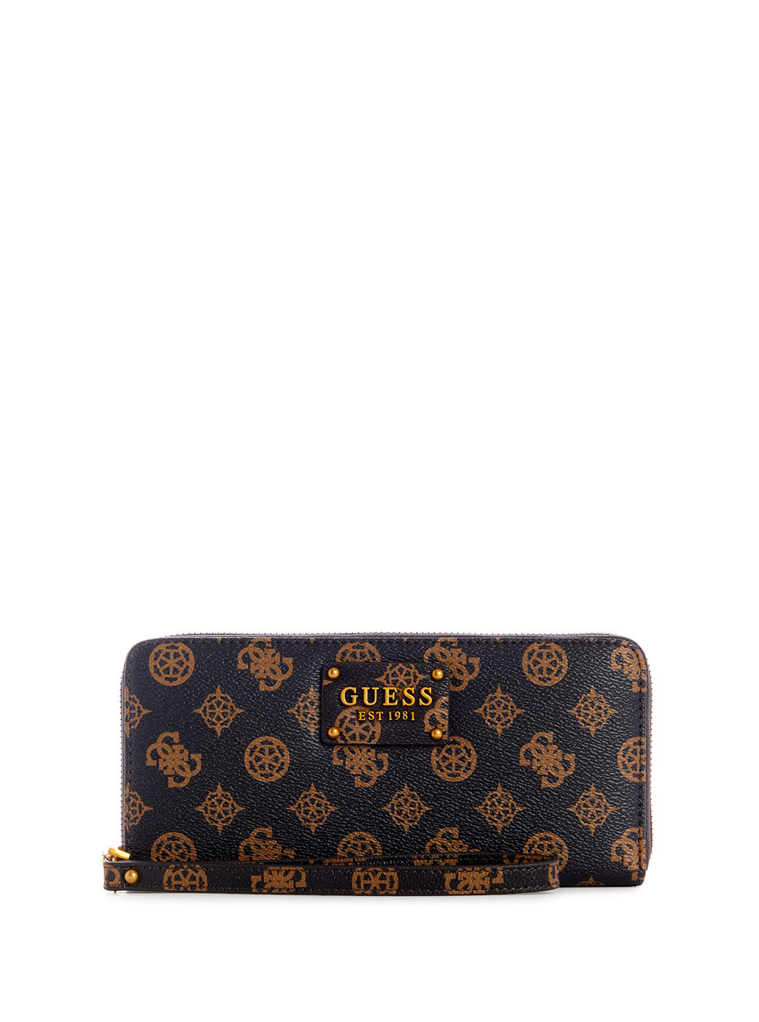 GUESS Womens Mocha Centre Stage Large Wallet PB850446 Front View