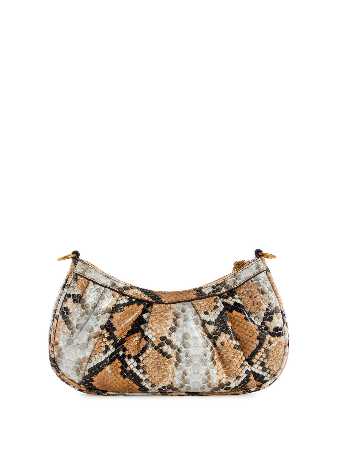 GUESS Womens Natural Python Mariana Shoulder Bag KB855072 Front View