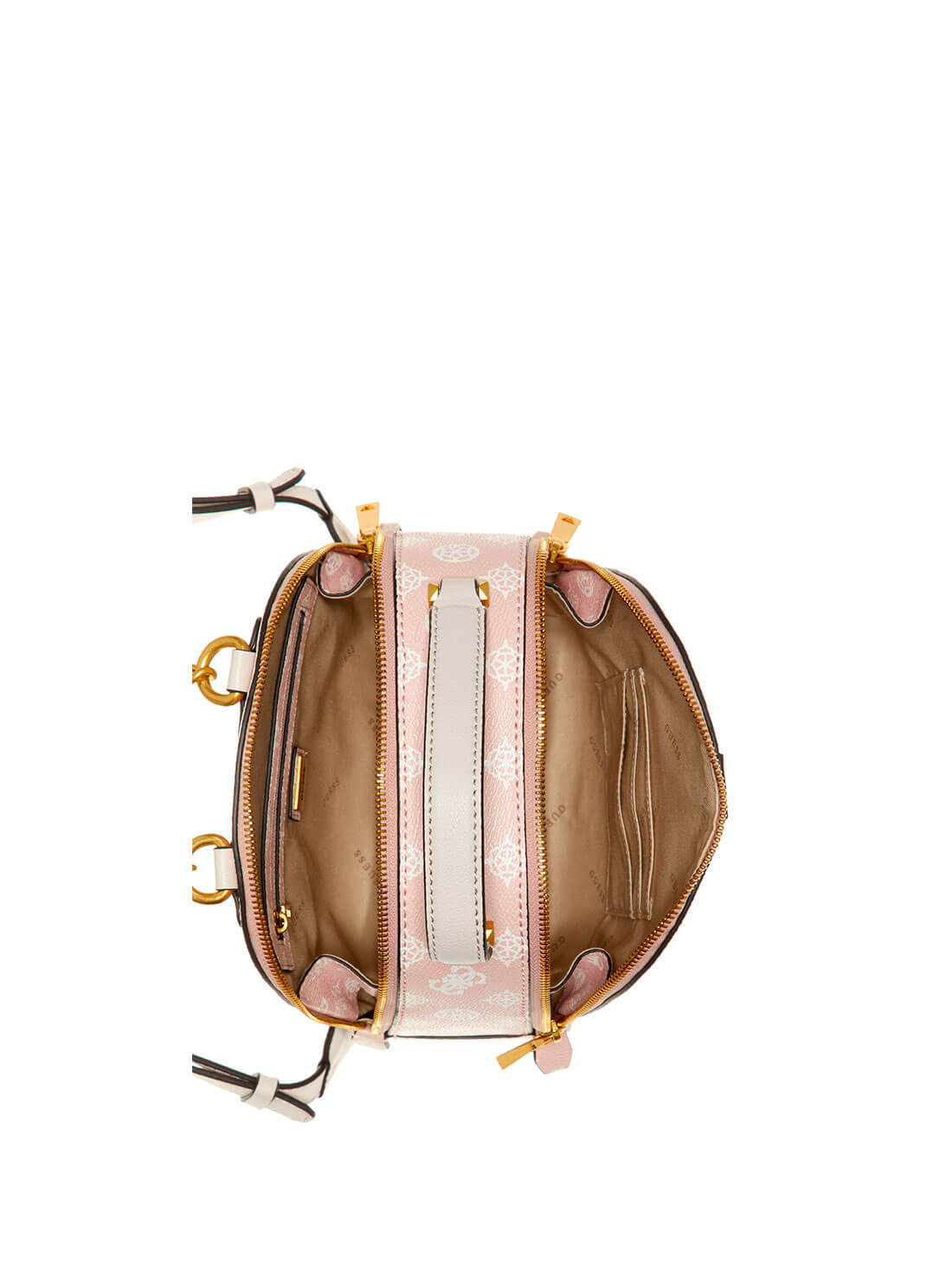 GUESS Womens  Pink Briana Logo Backpack PA848932 Inside View