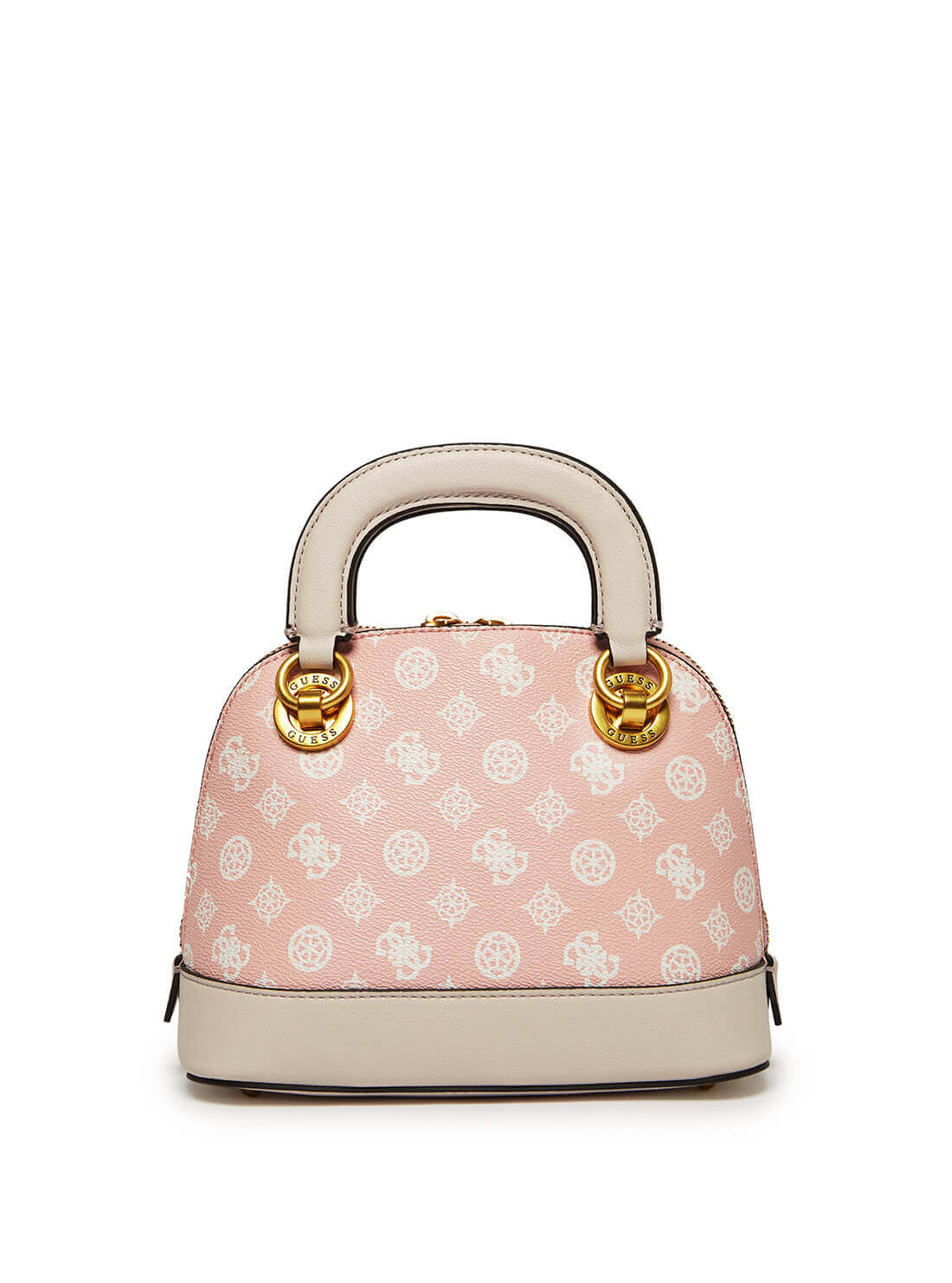 GUESS Womens  Pink Cathleen Logo Small Dome Satchel PA773705 Back View