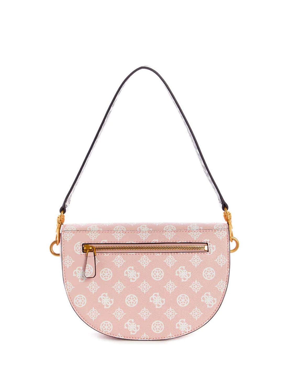 GUESS Womens  Pink Danna Logo Saddle Bag PA842019 Back View