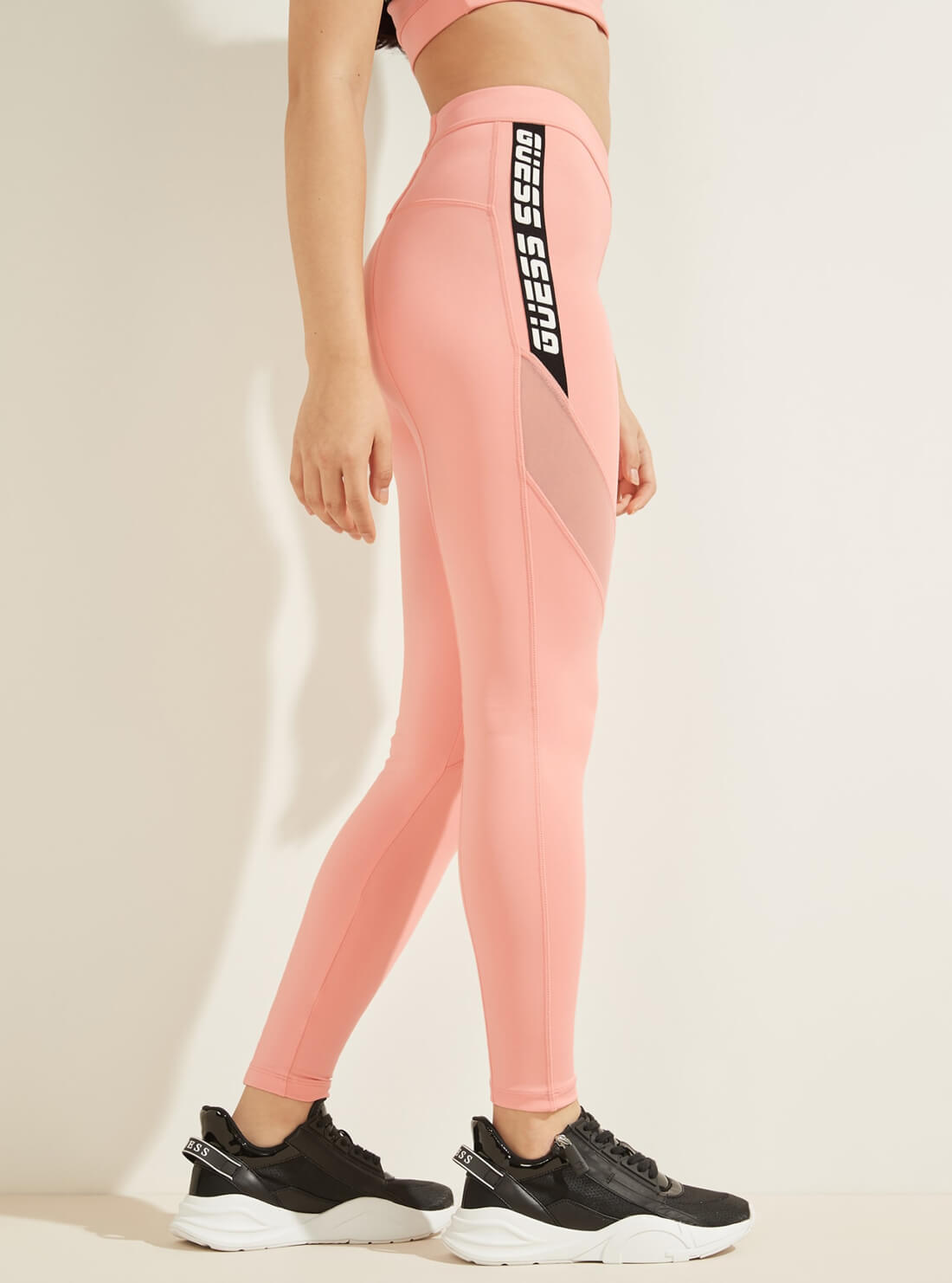 GUESS Womens  Eco Peach Angelica Active Leggings V2RB19MC03W Side View