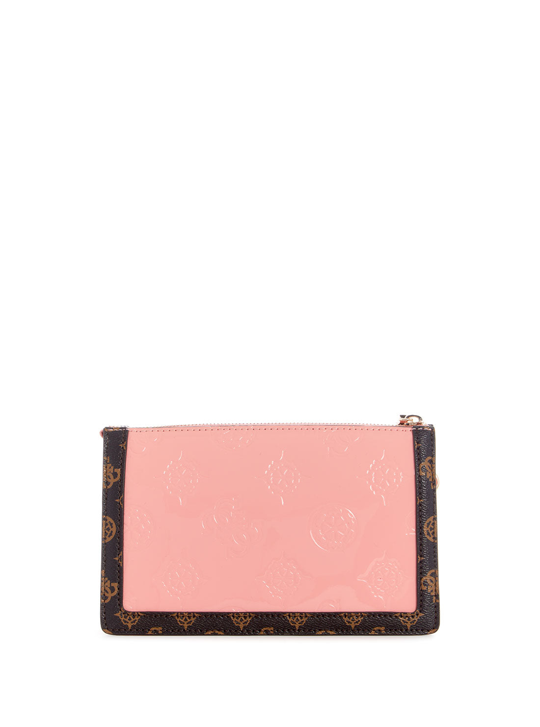 GUESS Womens Pink Logo Abey Multi Compartment Shoulder Bag AG855872 Back View