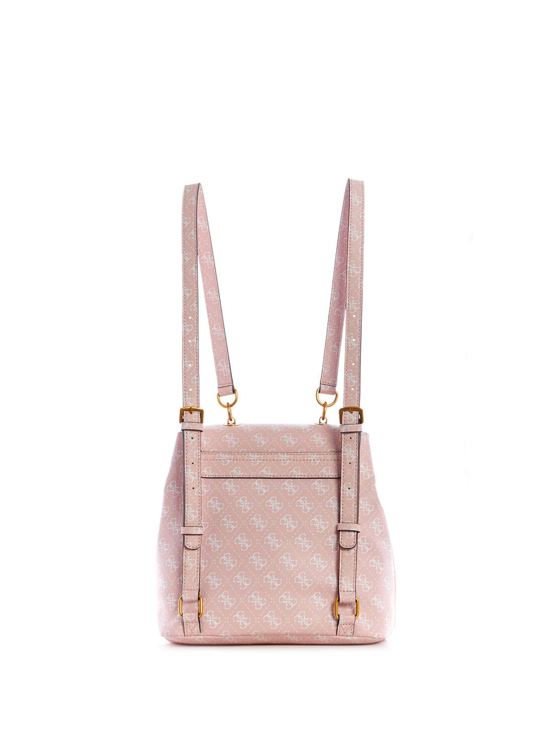 GUESS Womens Pink No Limit Logo Backpack SB848632 Back View