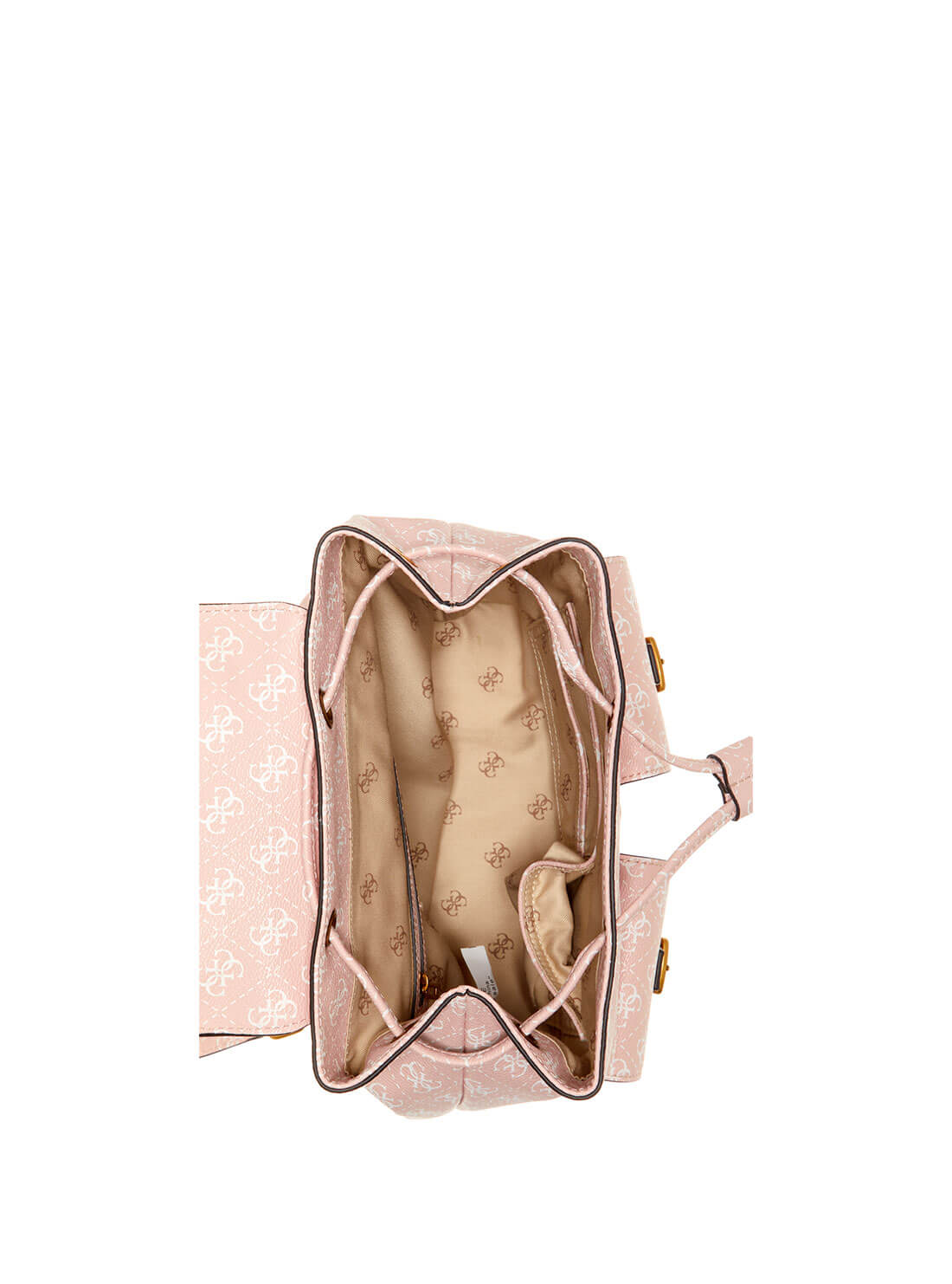 GUESS Womens Pink No Limit Logo Backpack SB848632 Inside View