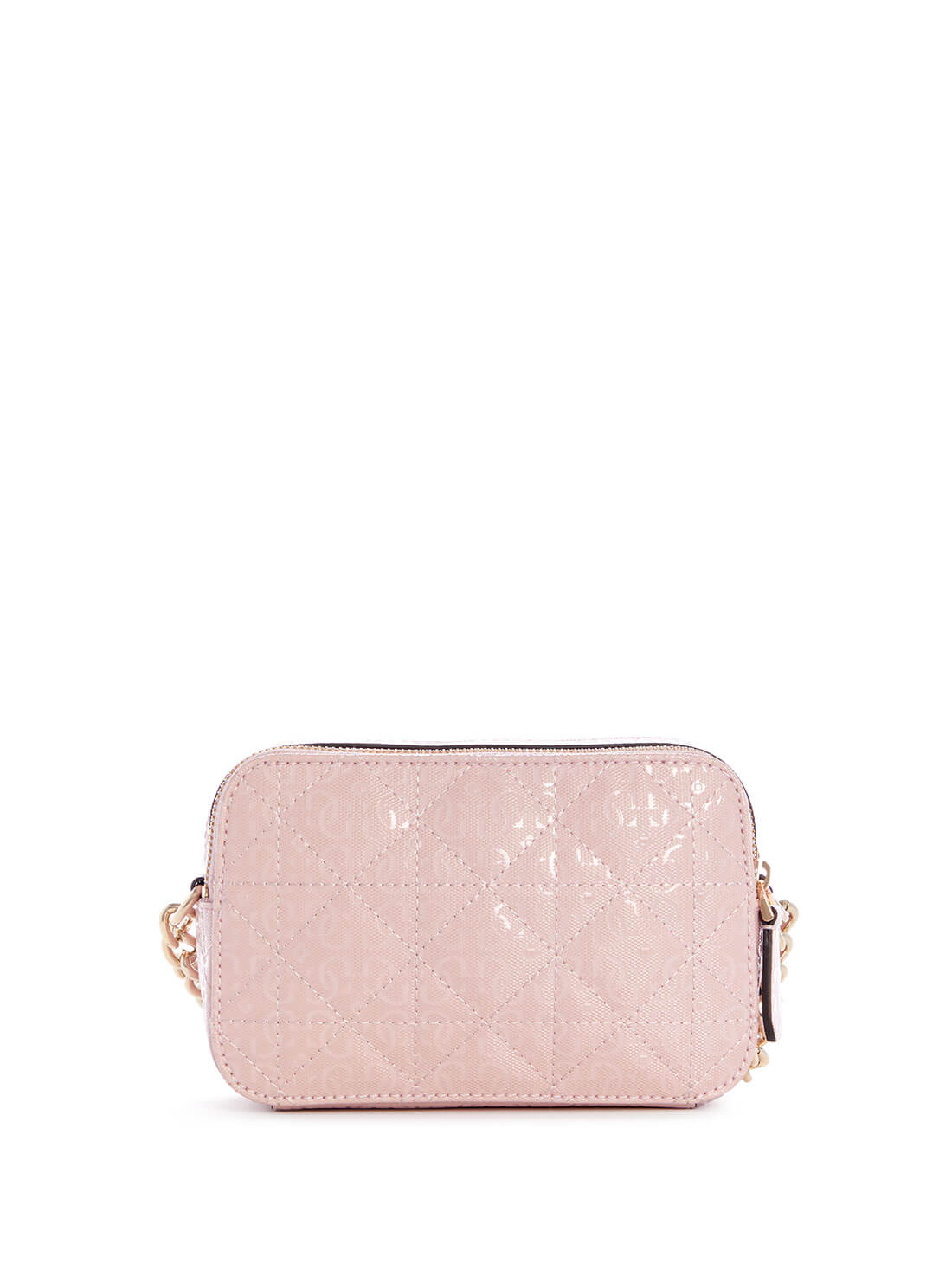 GUESS Womens Pink Noelle Quilted Crossbody Camera Bag GS787914 Back View