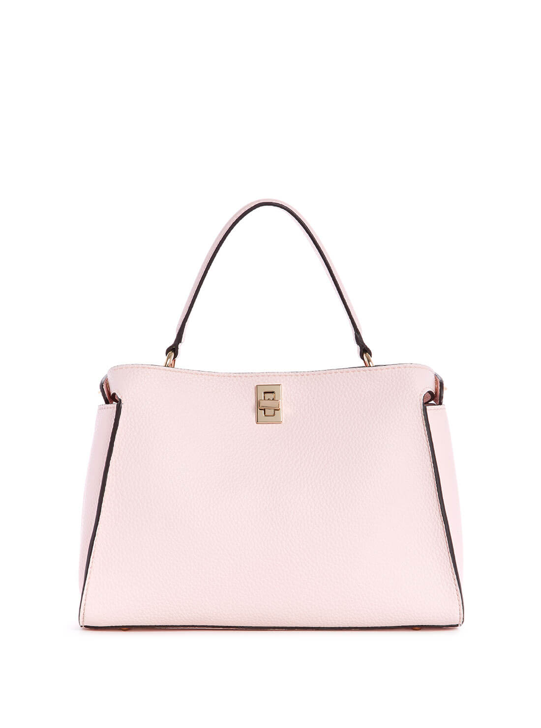 GUESS Womens Powder Pink Downtown Chic Turnlock Satchel VG838505 Back View