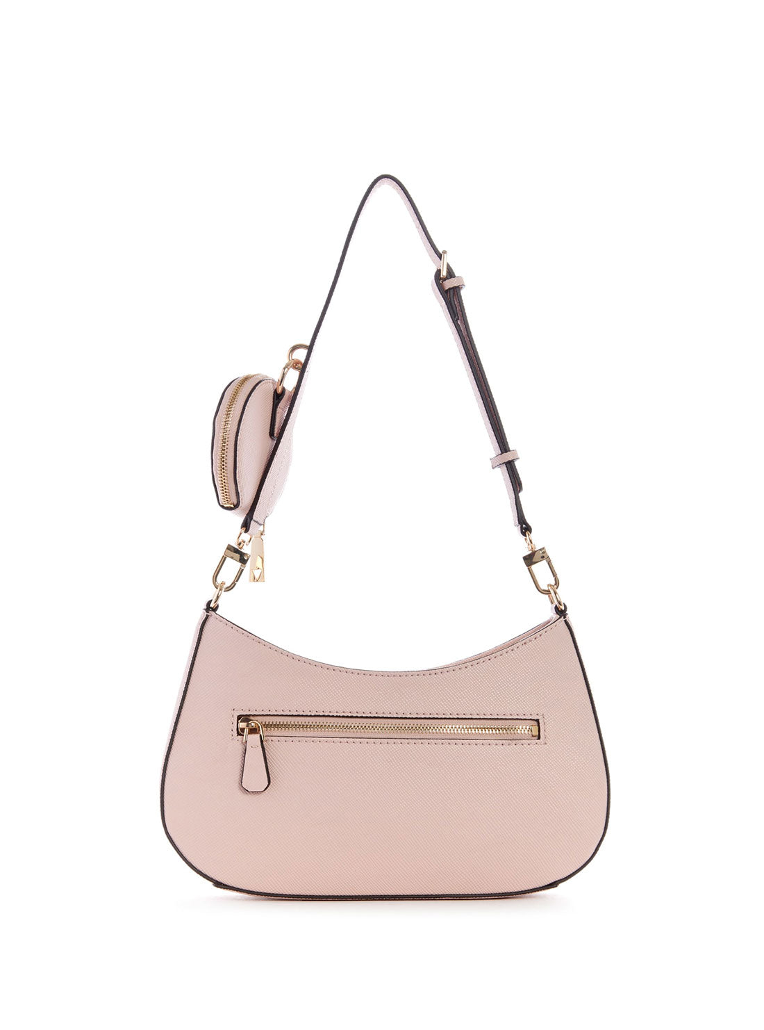 GUESS Womens Rose Pink Alexie Shoulder Bag VG841618 Back View