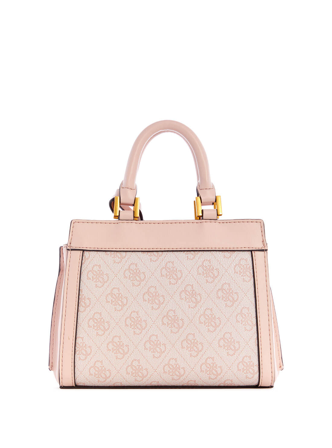 GUESS Womens Rose Pink Katey Quattro G Mini Satchel XA787073 Back View