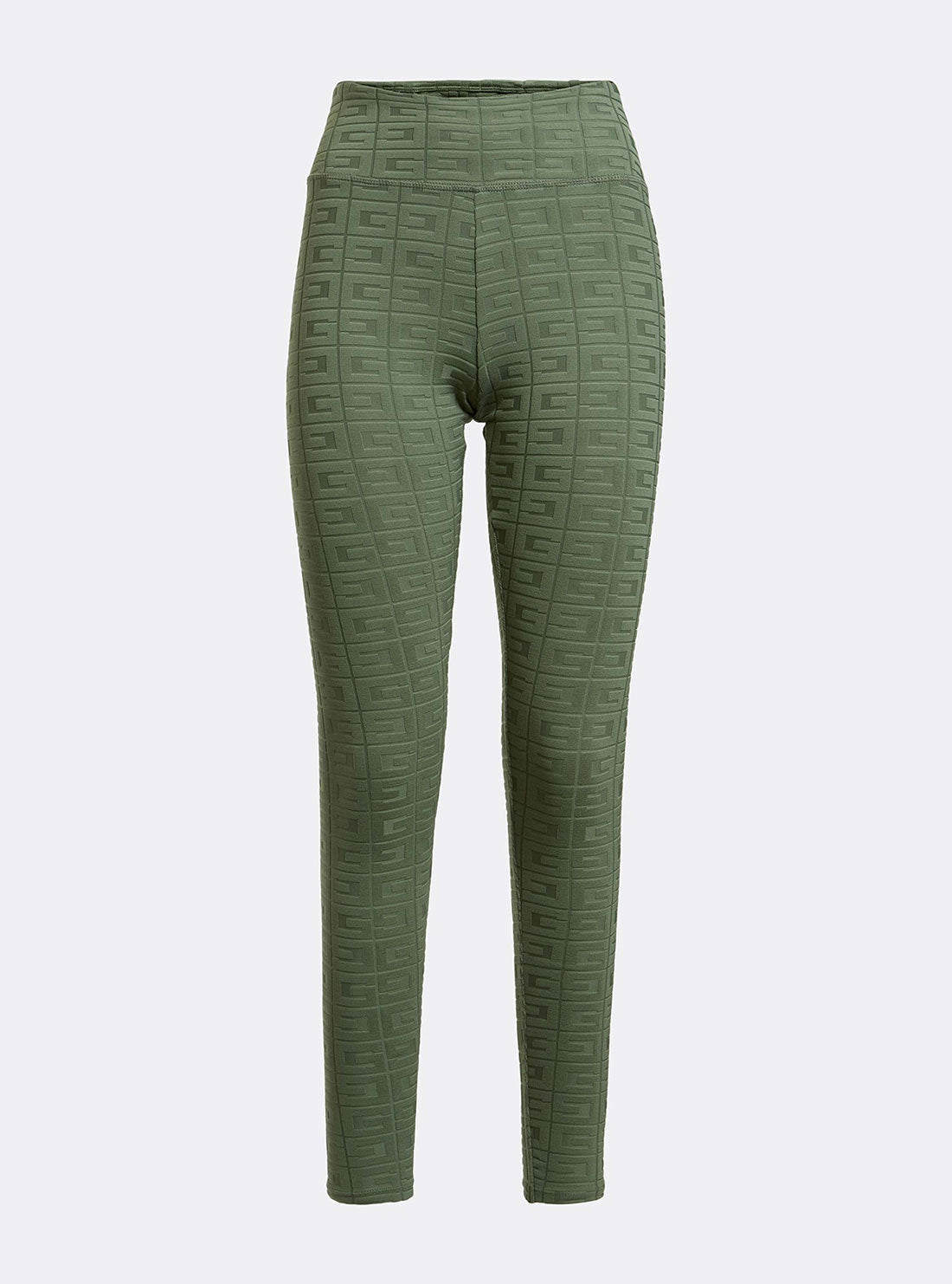 GUESS Womens  Green Dana Active Leggings V2GB06MC04Y Ghost Front View