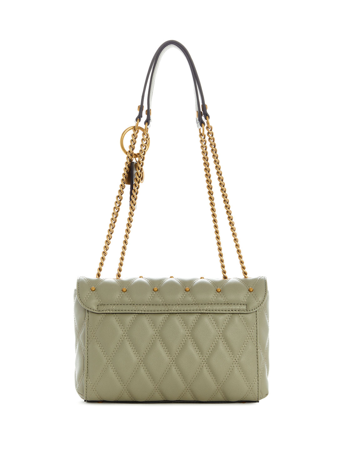 GUESS Womens Sage Green Triana Convertible Crossbody Bag QS855321 Back View