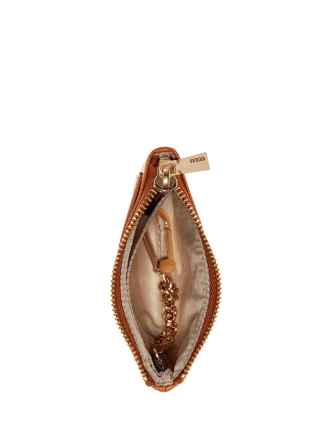 GUESS Womens Sage Green Triana Zip Pouch QS855334 Inside View