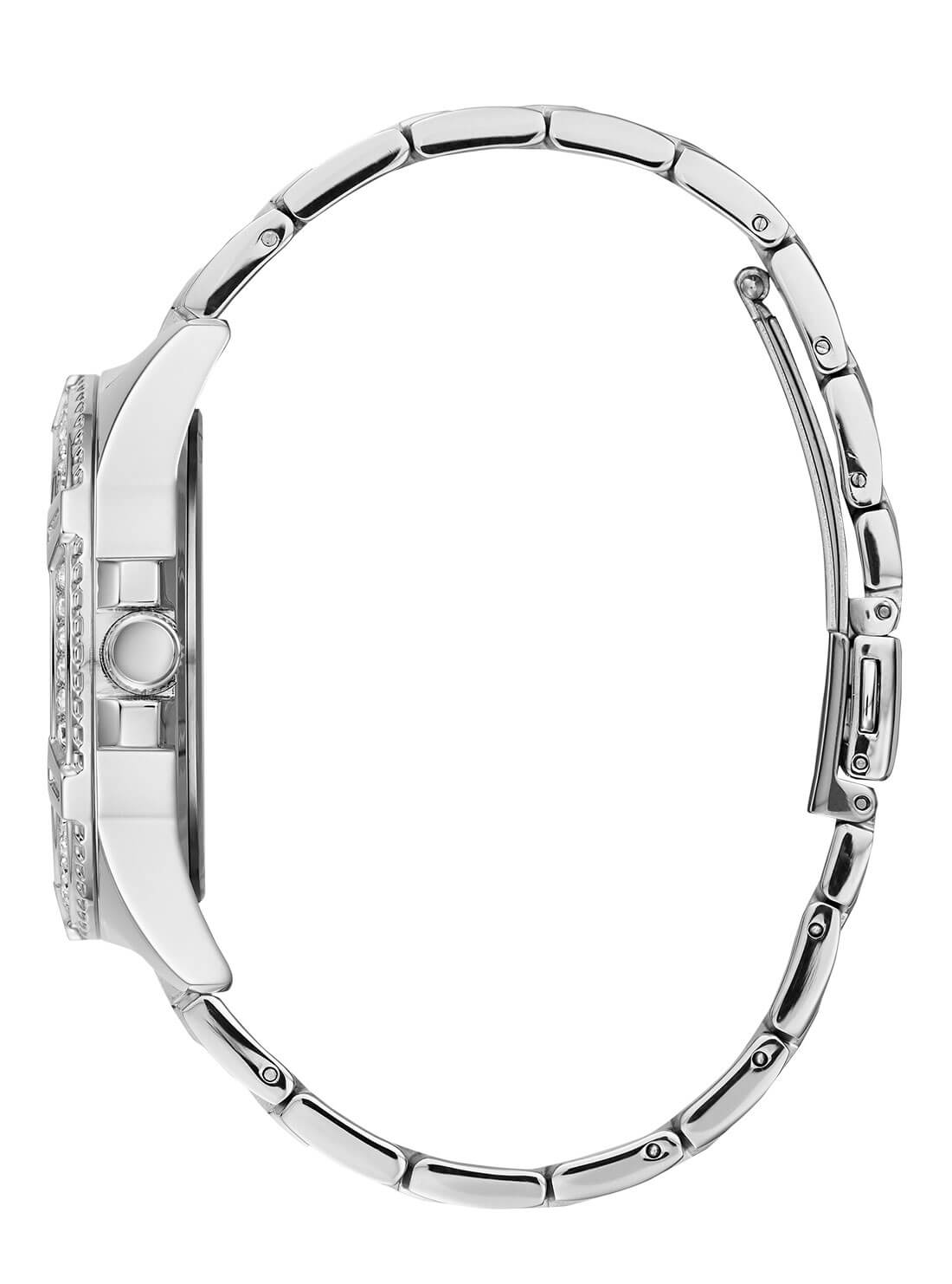 GUESS Womens Silver Crystal Lady Frontier Watch W1156L1 Side View
