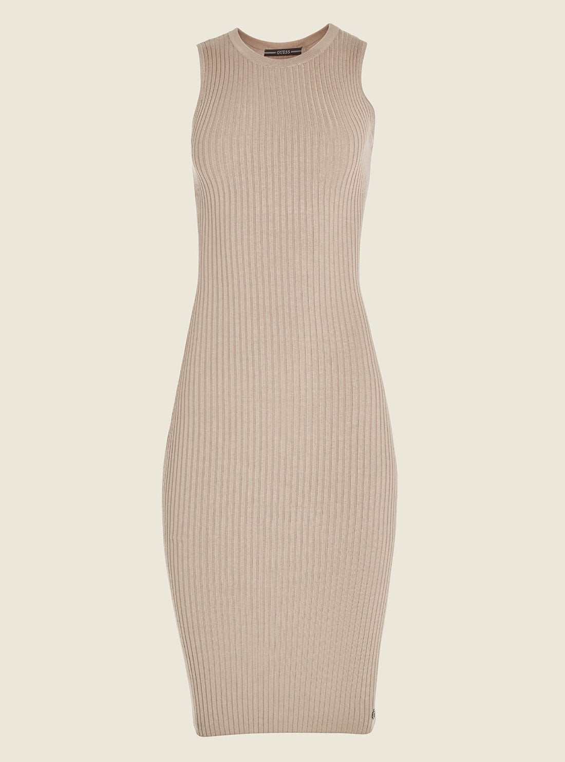 GUESS Womens Taupe Eve Knit Midi Dress W2GK40Z2ZC0 Ghost Front View