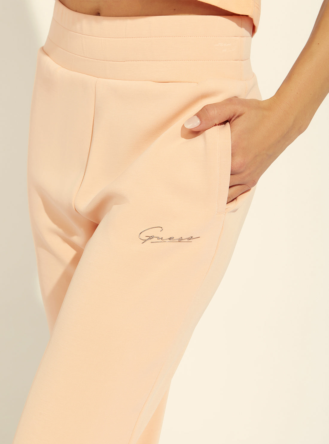 GUESS Womens  Eco Peach Effie Active Trackpants V2GB07KAYM2 Detail View