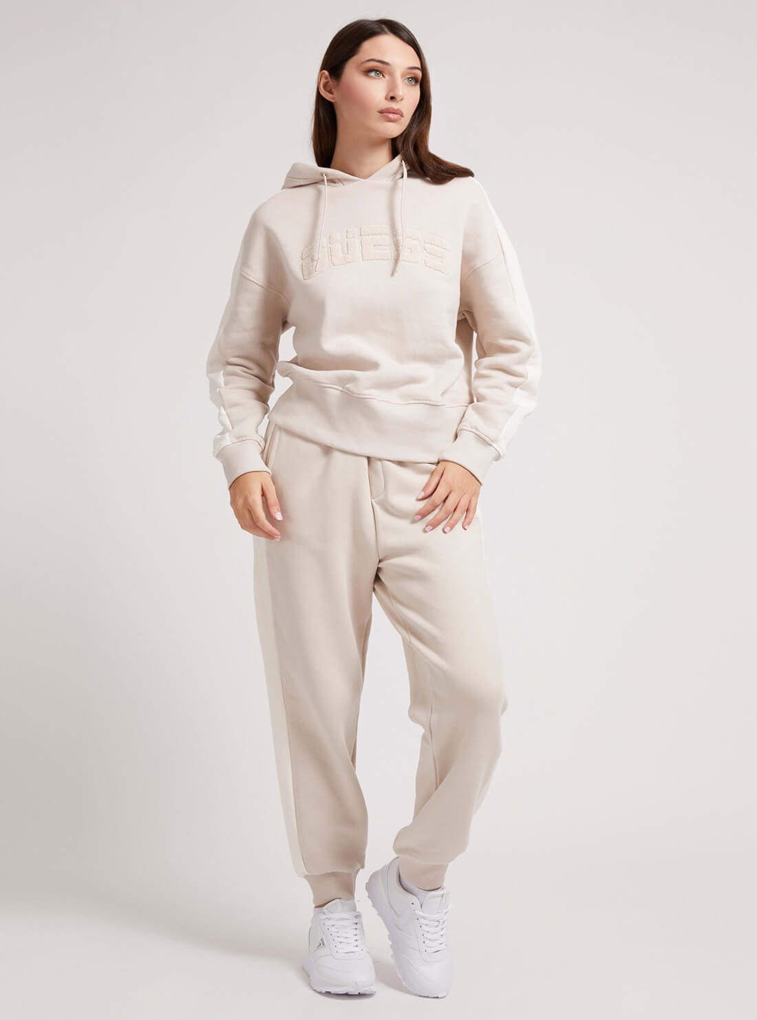 GUESS Womens  Cream Annetta Active Trackpants O1BA27K9V31 Full View