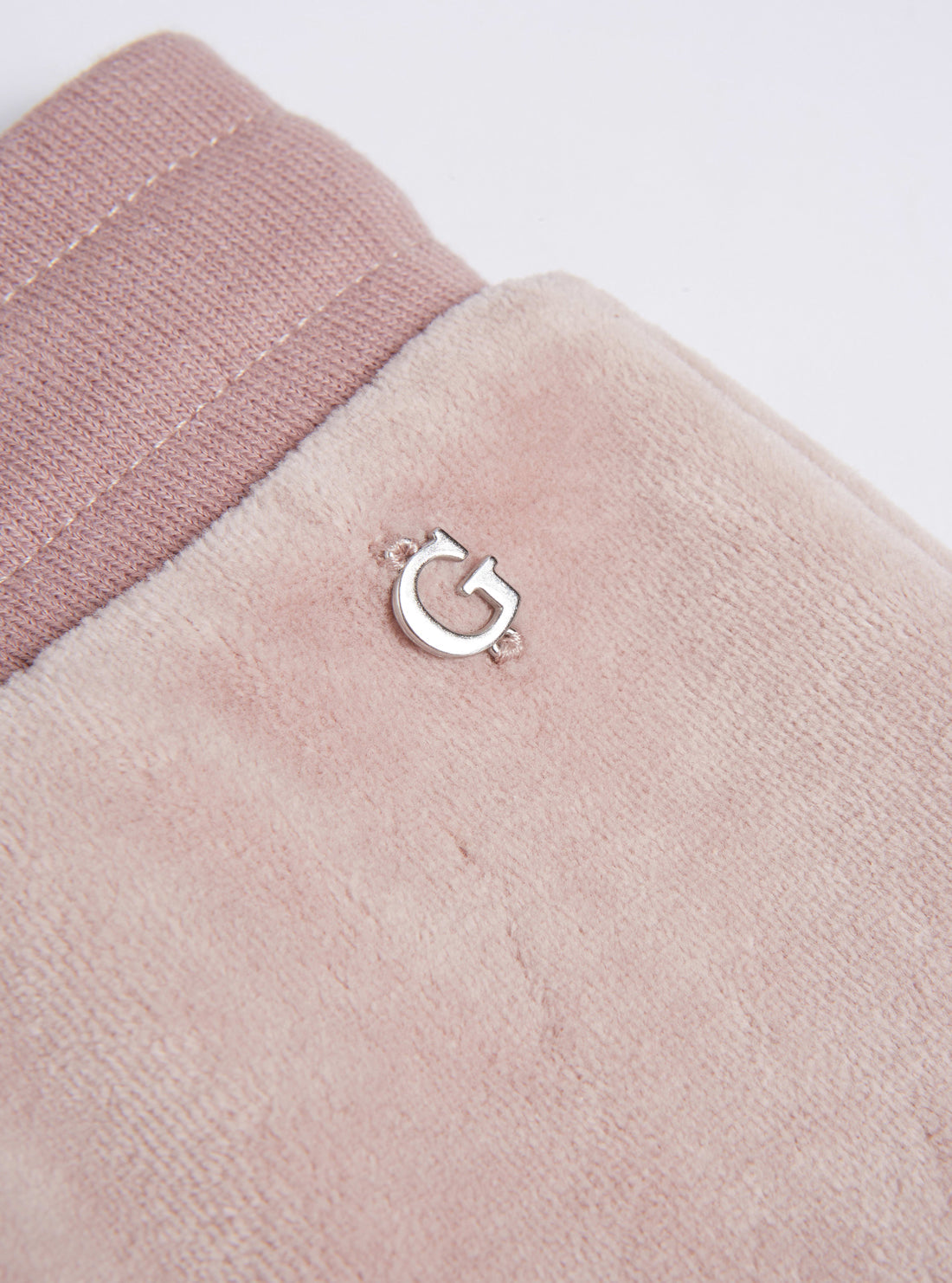 GUESS Womens Rose Taupe G-Charm Trackpants W1BQ12K9DT1 Detail View