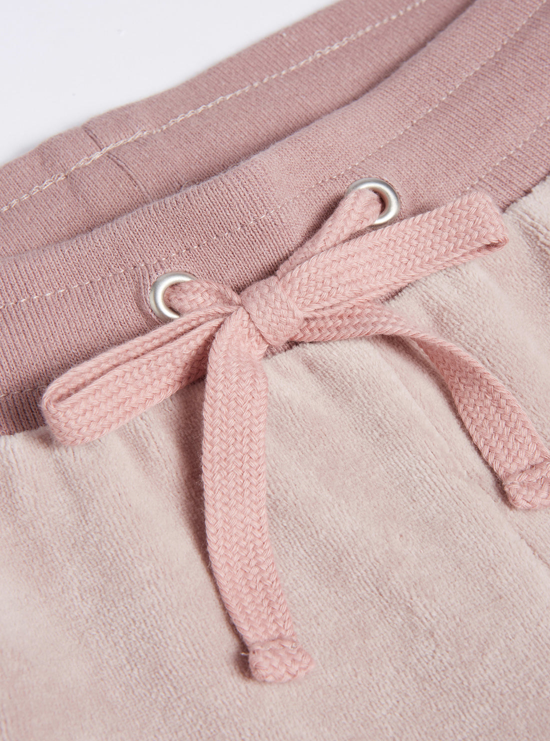 GUESS Womens Rose Taupe G-Charm Trackpants W1BQ12K9DT1 Detail Tie View